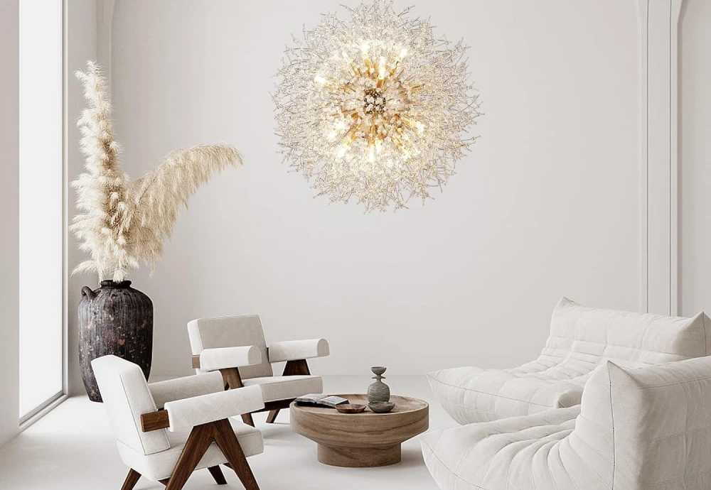 round crystal chandelier